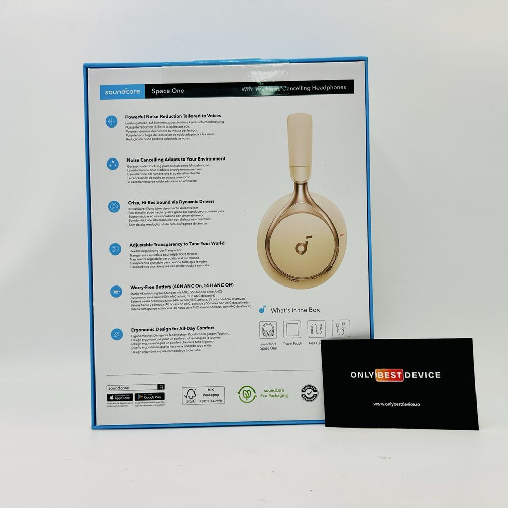 Căști wireless cu microfon Anker Space One