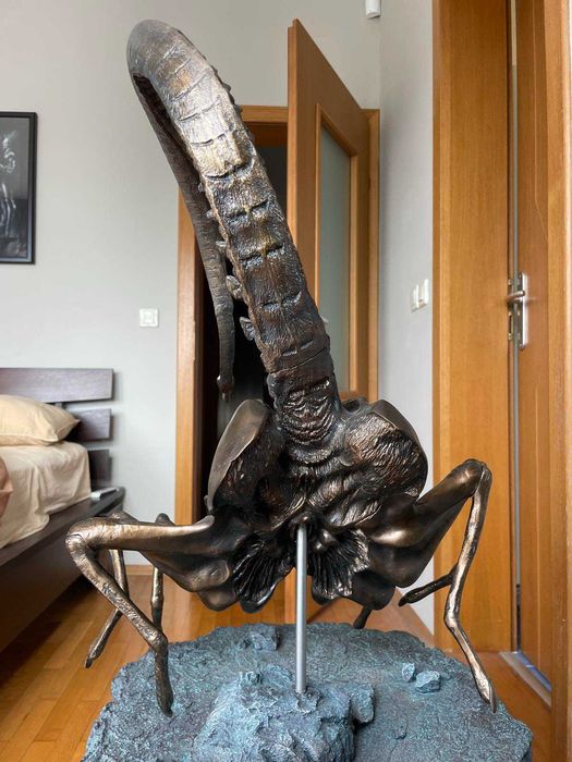 Alien queen facehugger sideshow recast, статуя / фигура