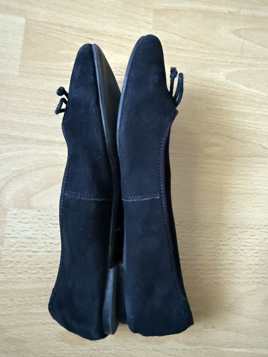 Balerini piele intoarsa H&M negri