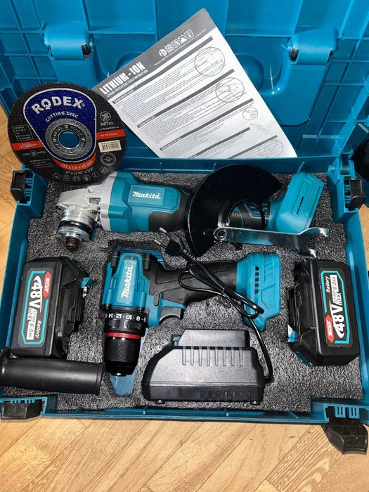 НОВЫЙ НАБОР 2 в 1 Аккумуляторный 48В Makita Шуруповерт Болгарка