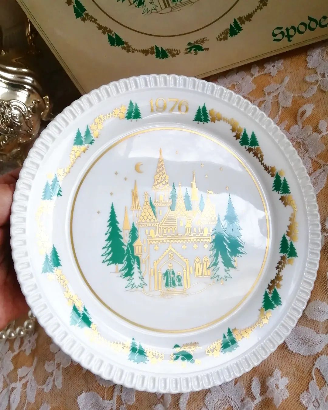 Коллекционная рождественская тарелка Spode, фарфор Англия