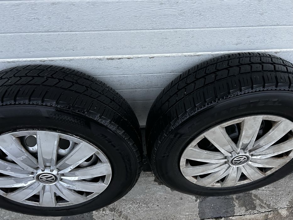 Set 4 anvelope , cu jante de otel, 5*120