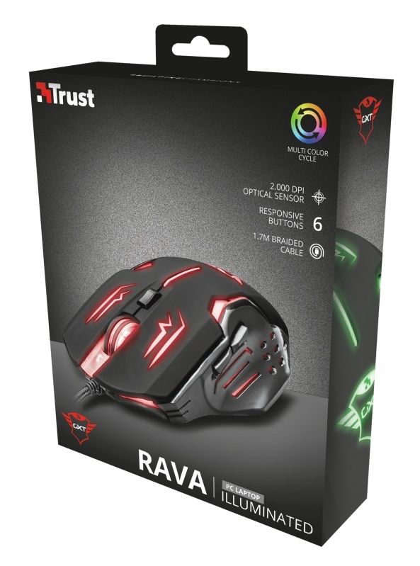 TRUST GXT 108 Rava Illuminated Gaming Mouse