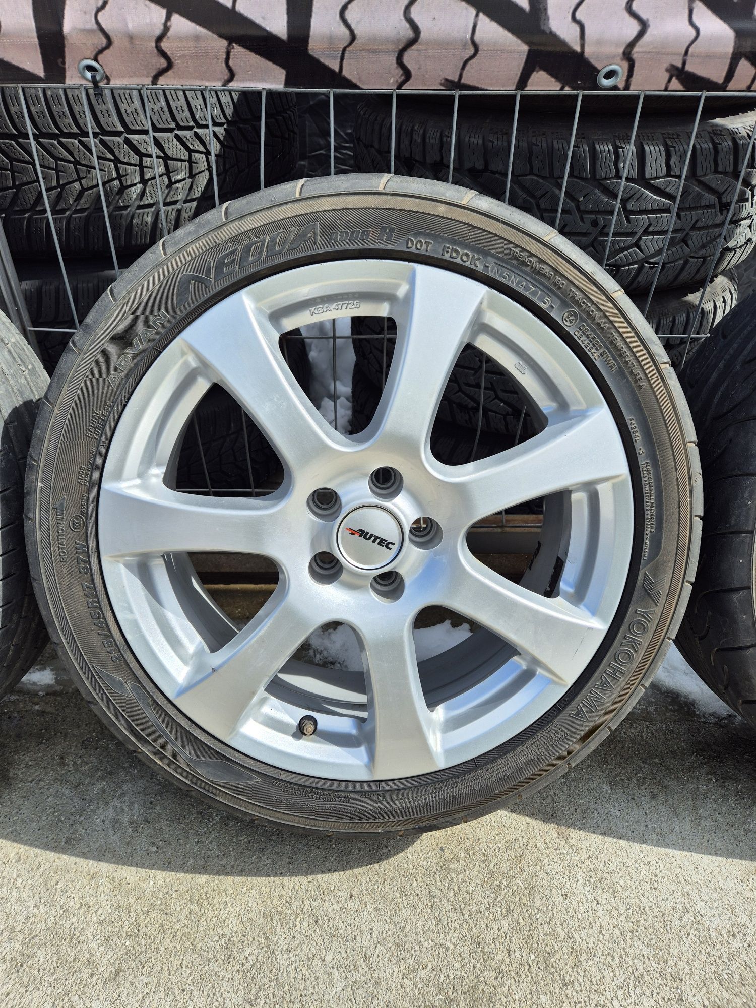 Джанти Autec 17 цола , 5х100 , 7j ,et40 , 225/45/17 Toyota  Vw Audi
