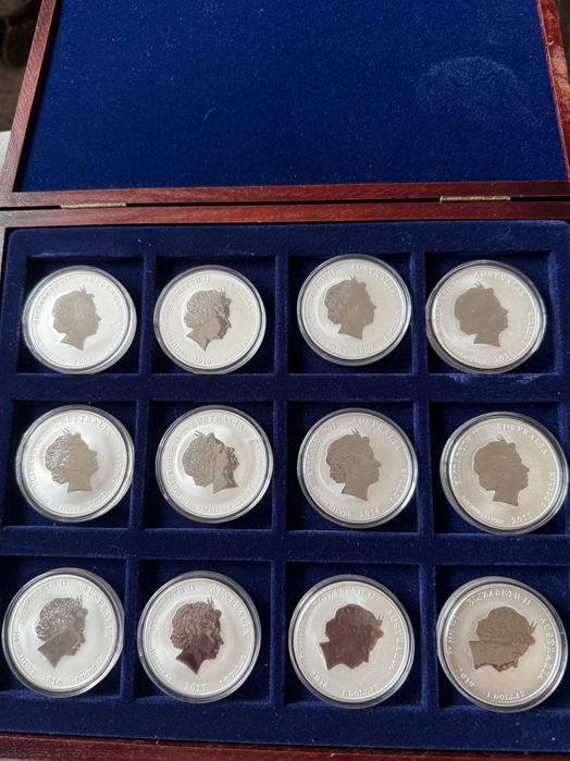 Лунар 2 цяла колекция сребърни монети