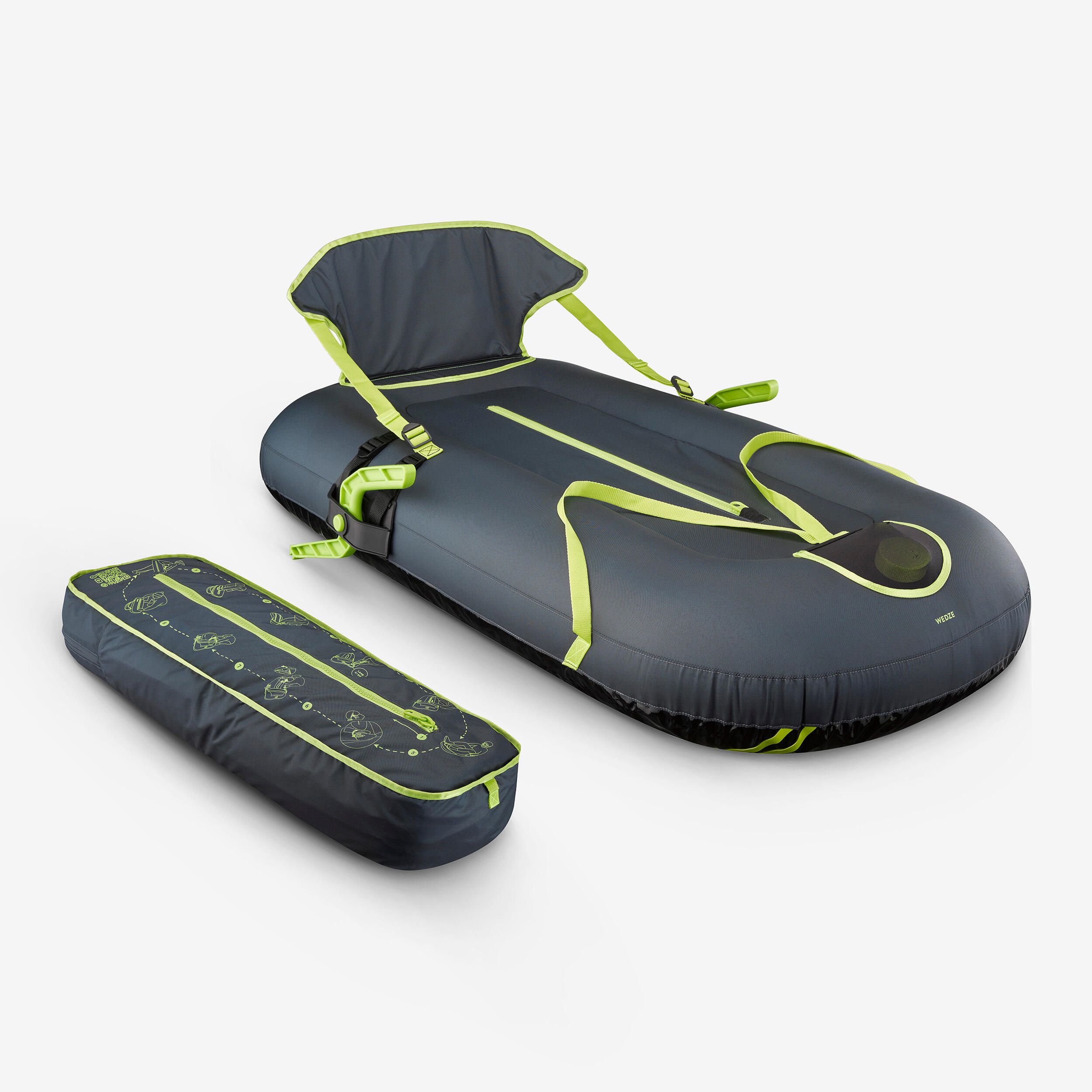 Sanie gonflabilă cu frâne Pumpslide - produs resigilat (nou) Decathlon