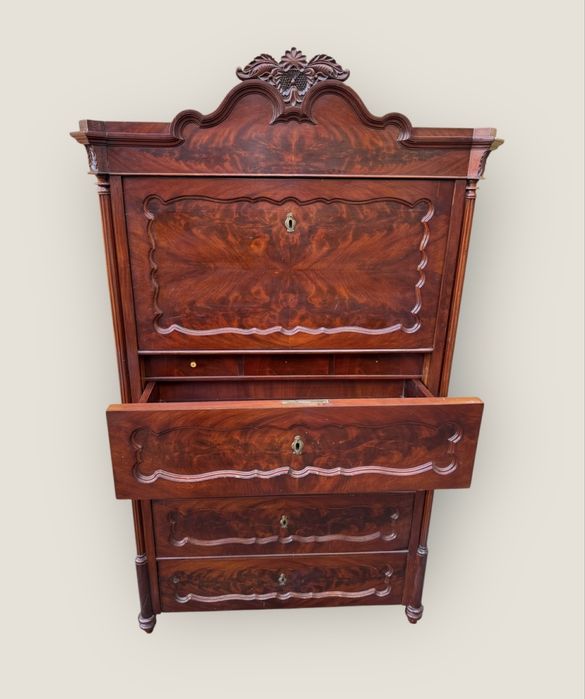 Credent cu servanta/birou/sertare lemn mahon