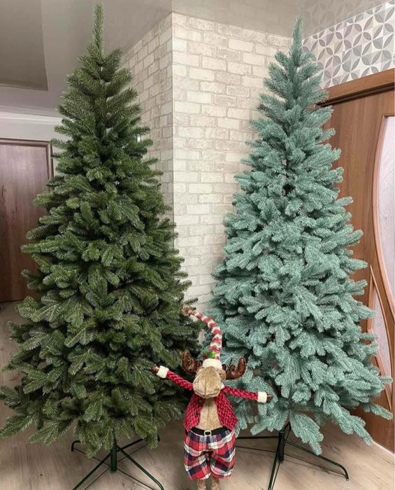 Новогодняя елка,елки,шырша,шарнир крепление,зеленая,со снегом