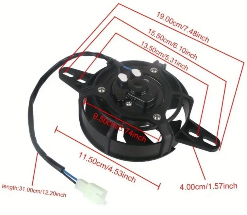 Motoras Ventilator Racire Radiator Universal Atv Moto Honda KTM Yamaha