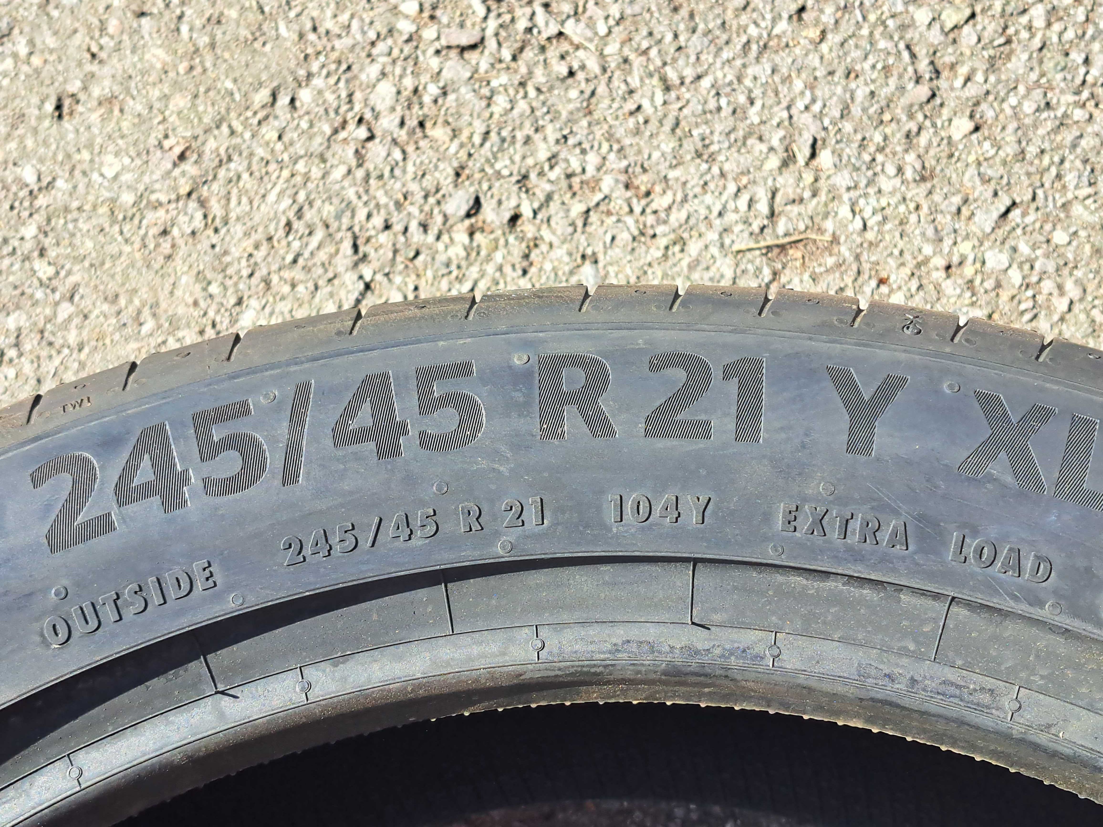 2 anvelope vara Continental Premium Contact 6 245/45R21,noi.