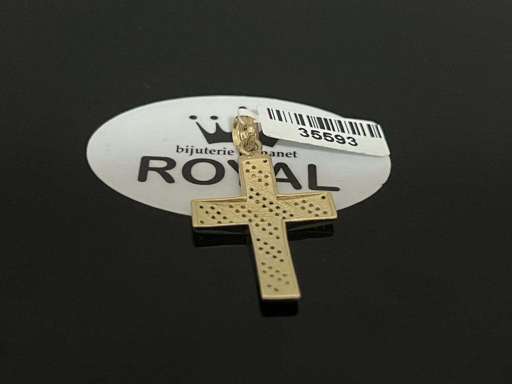 Bijuteria Royal CB : Pandant aur 14k 3,69gr 3,5cm