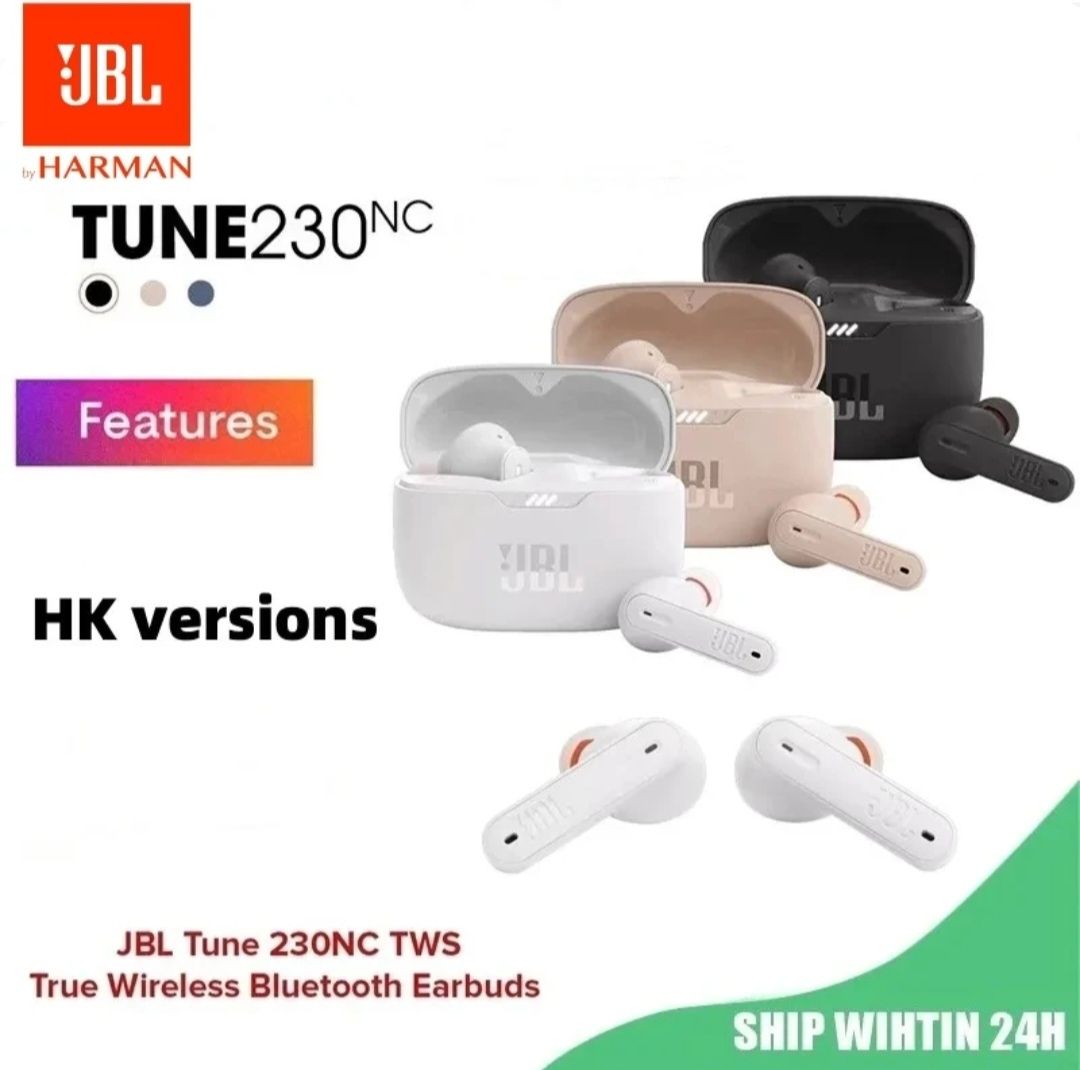 Безжични слушалки JBL tune 230NC