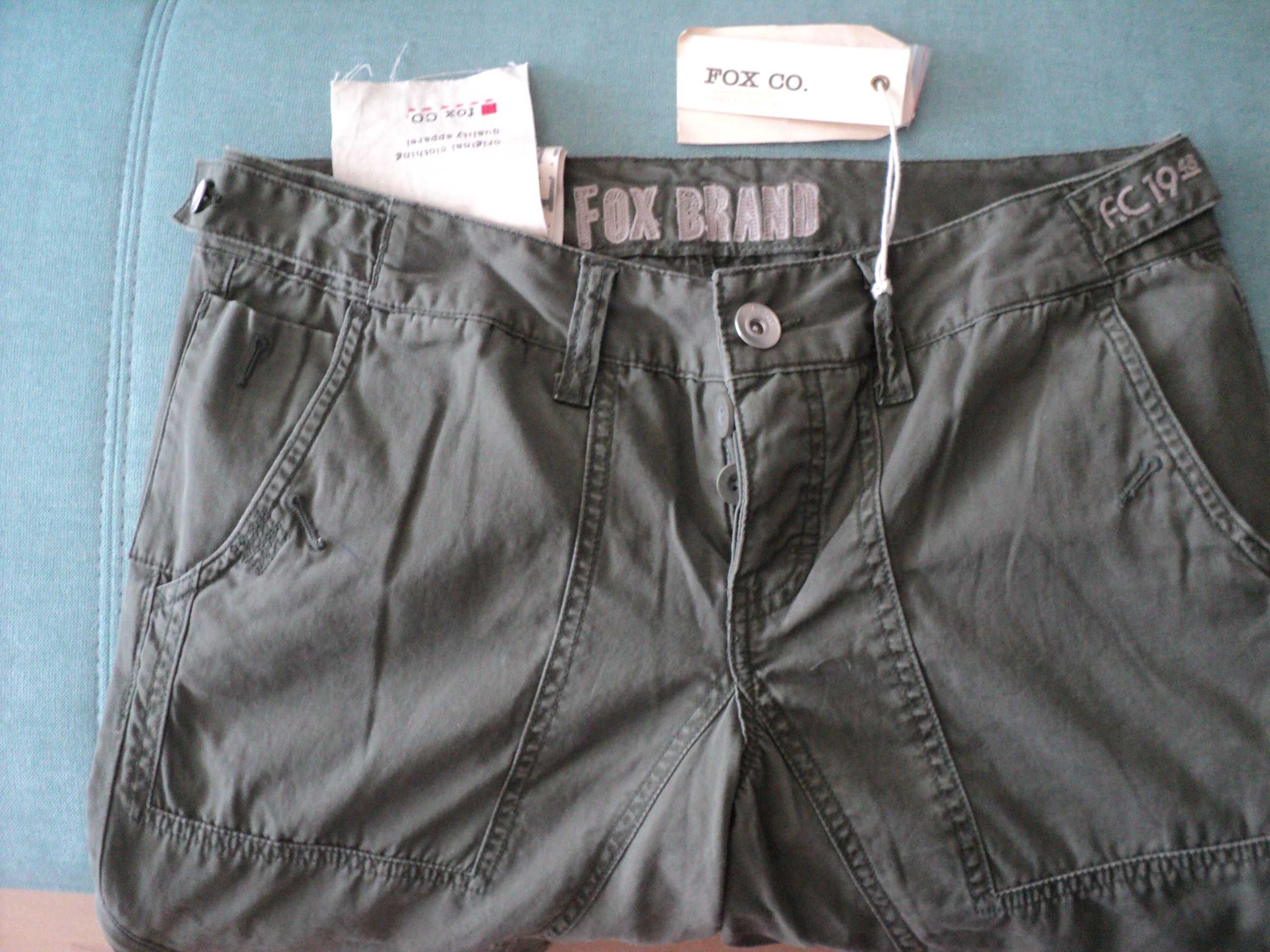 Pantaloni FOX originali, abs. noi, mas. 40 / M, large fit, olive