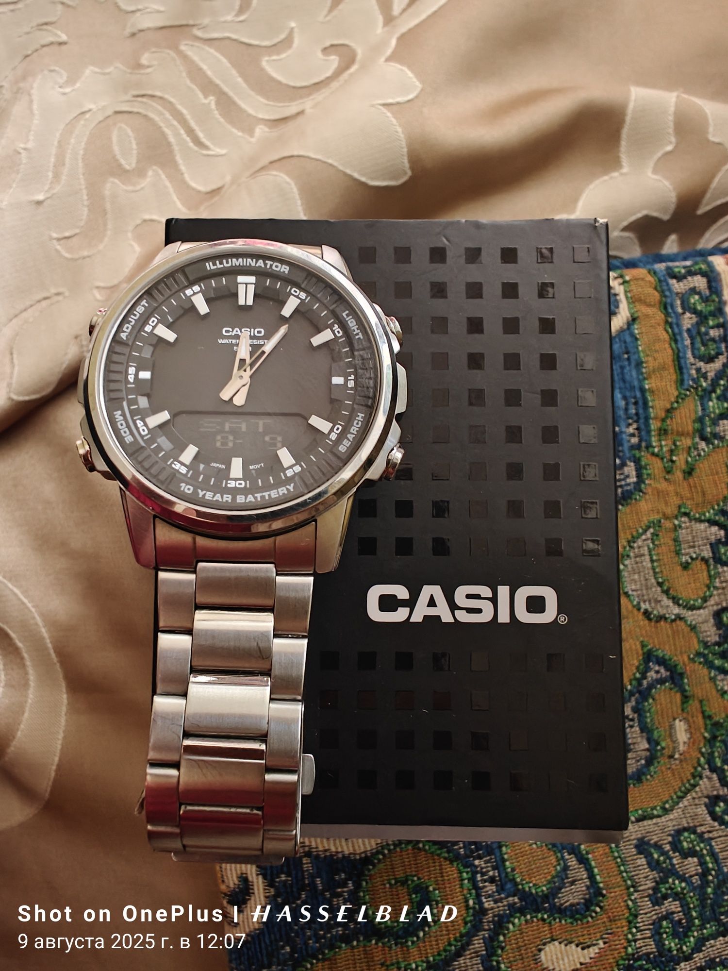 Часы CASIO AMW-880D из нержавеющей стали