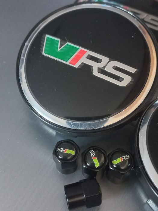 Skoda - skoda/vrs-Set 4 capace  si ventile pentru jante aliaj.