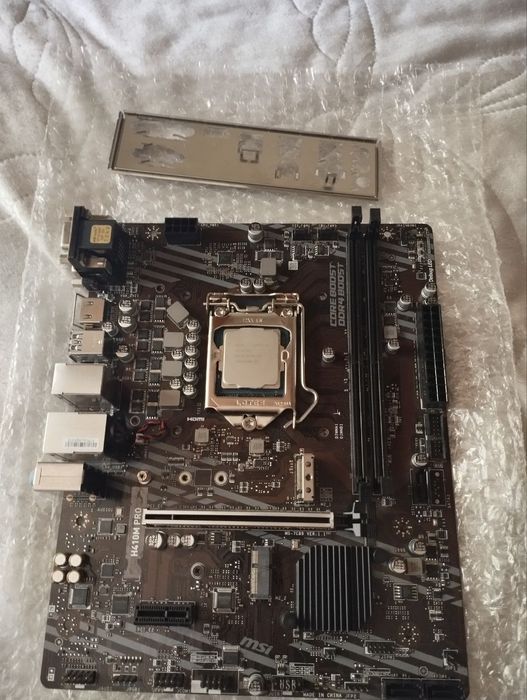 Продам комплект для ПК i3 10300+ mb msi h410