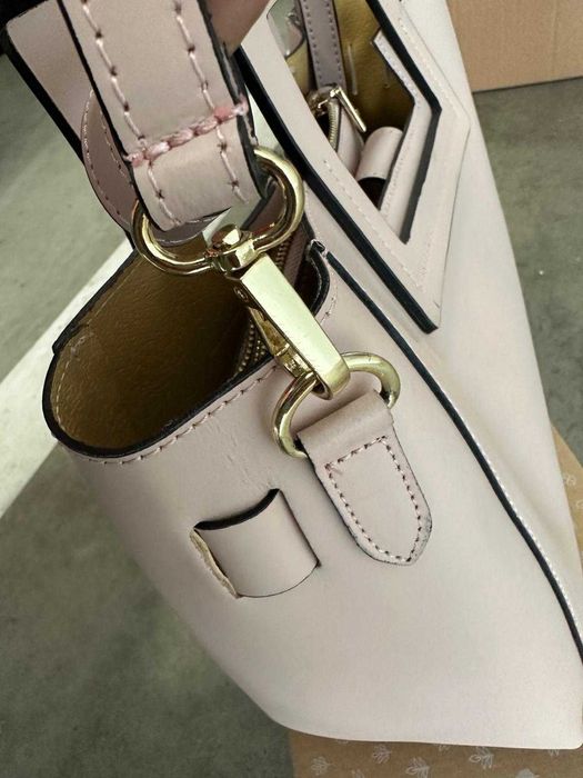 Geanta de piele roz prafuit Italia