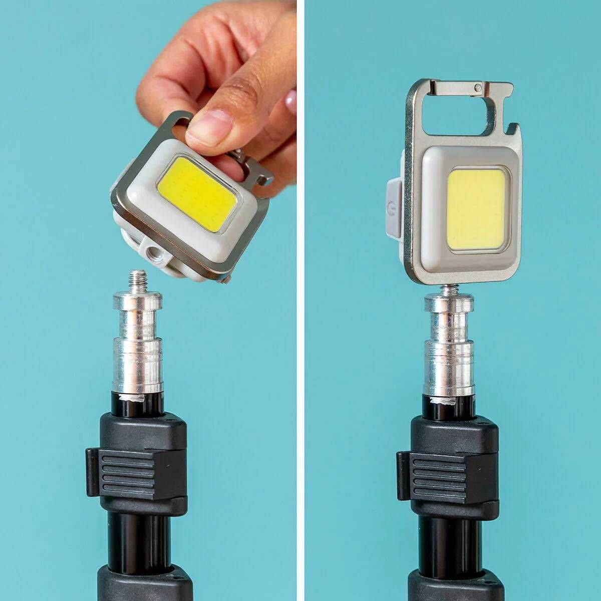 Mini lanterna tip breloc 30 LED-uri reincarcabila USB magnetica 800 lm