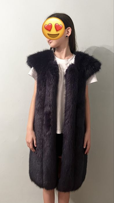 Женский меховой жилет