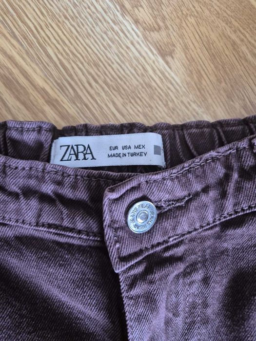 pantaloni Cargo ZARA Burgundy