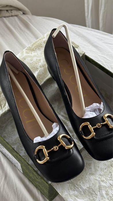 GUCCI Baby Horse Bit Ballerina Flats