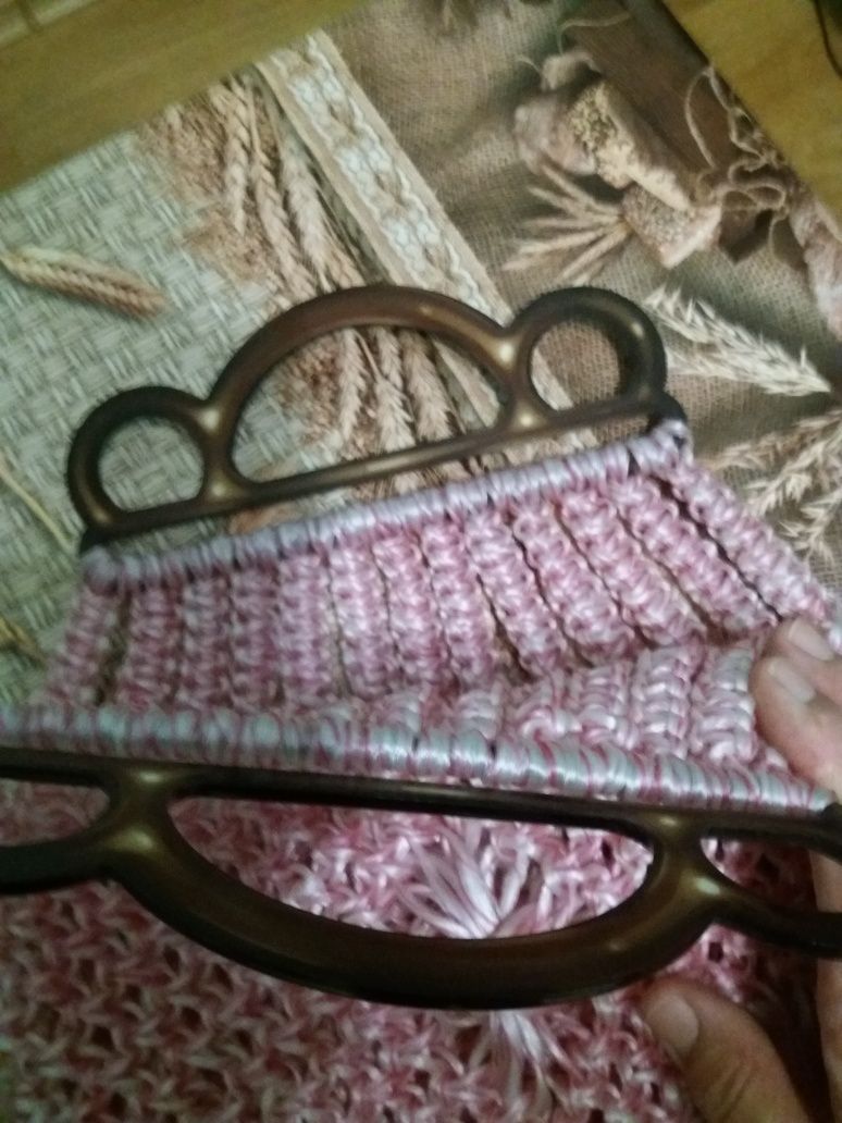 Ретро ръчно плетена чанта за пазаруване