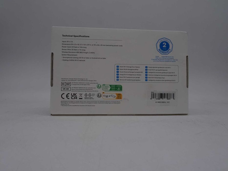 Telecomandă inteligentă WiFi pentru deschiderea ușii de garaj meross