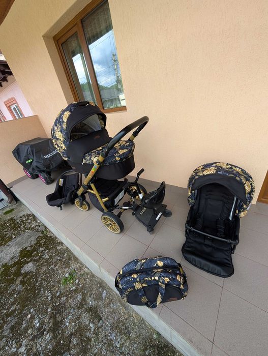 Căruț 3in1 babylux 1200 fara scaun al 2 lea copil sau 1600 cu scaunel