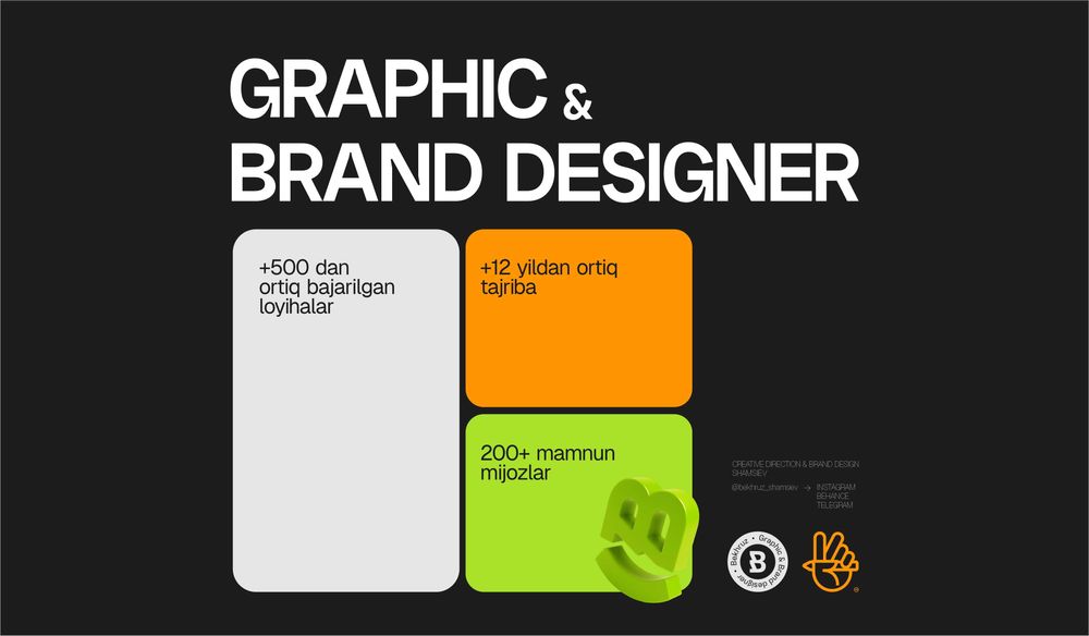 Grafik dizayner xizmati / Услуги Графического дизайнера