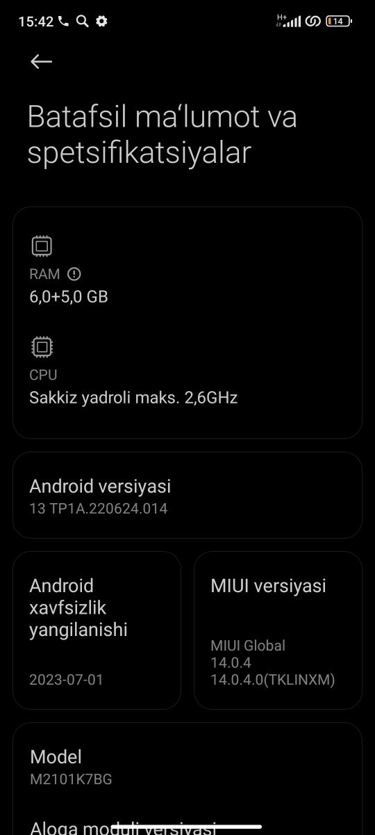Redmi not 10 s Sotiladi