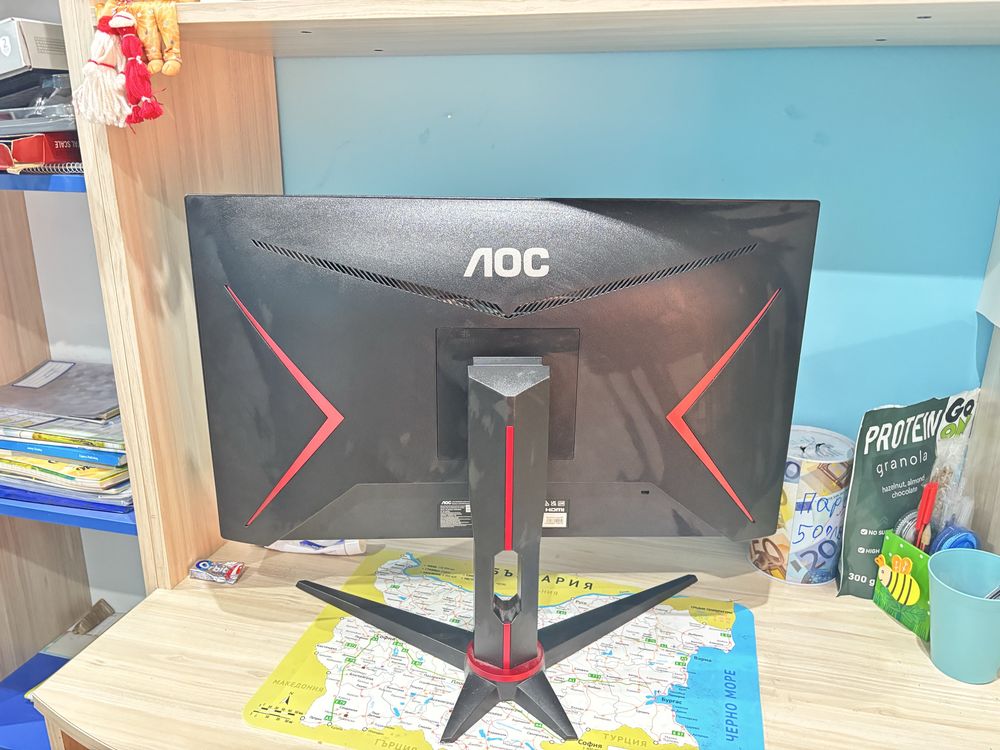 AOC 24" 165Hz IPS геймърски монитор – с кутия и документи