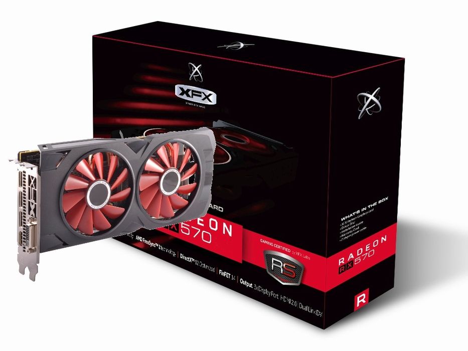 XFX placa video AMD Radeon RX 570 RS 8GB XXX Edition