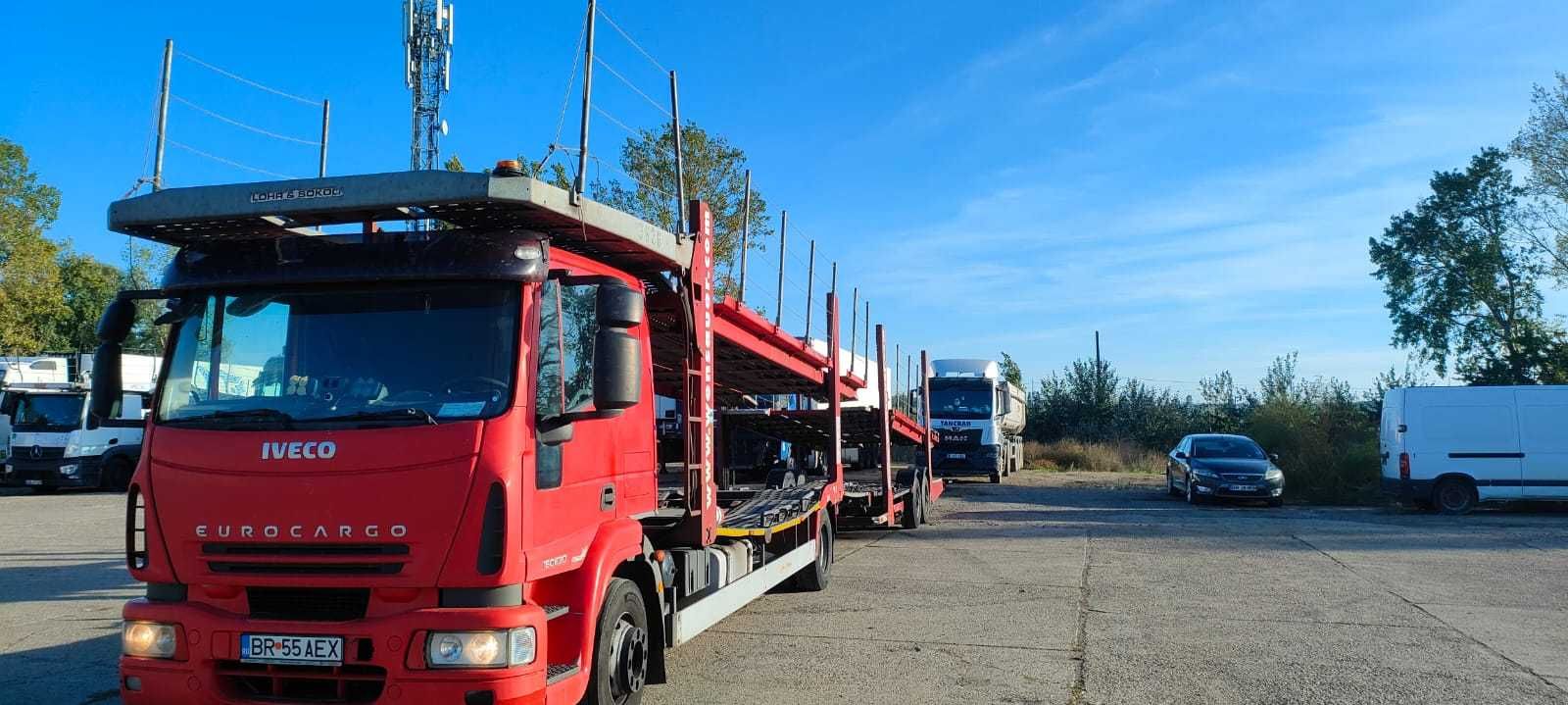 Transportor auto IVECO EuroCargo M152 , Platforma auto 8 pozitii