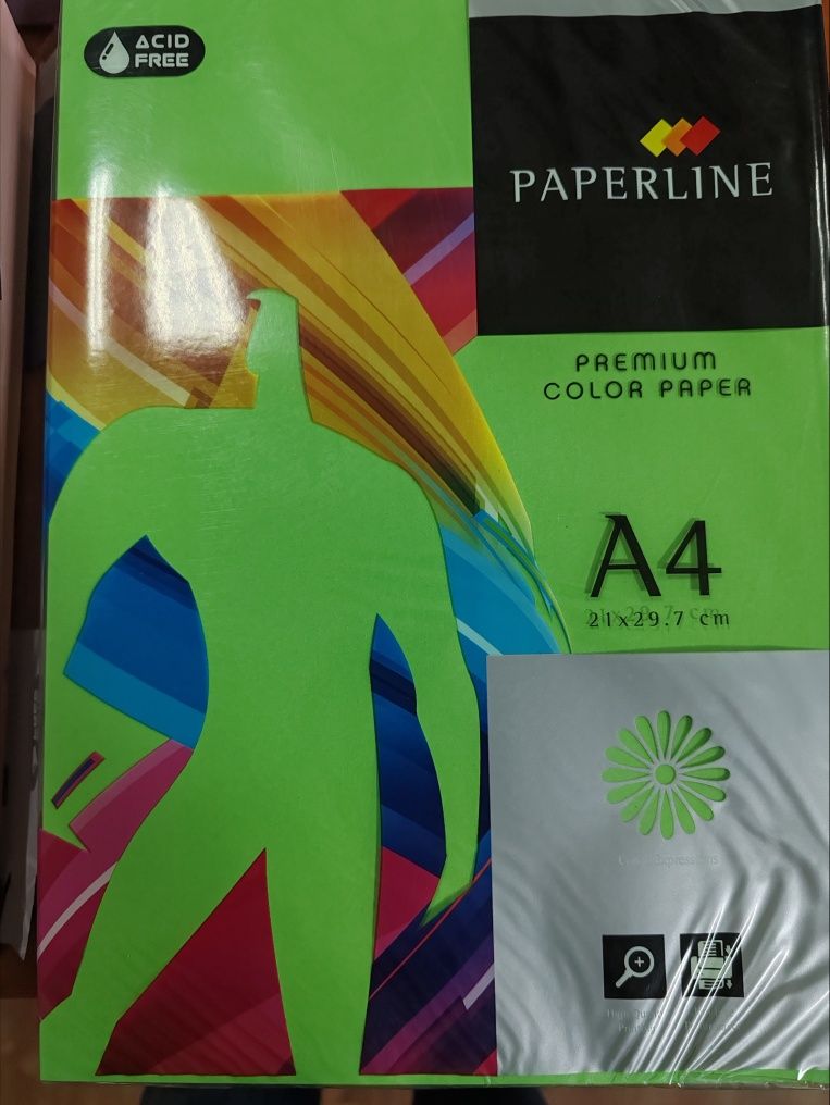 Цветная бумага и картон, PAPERLINE
