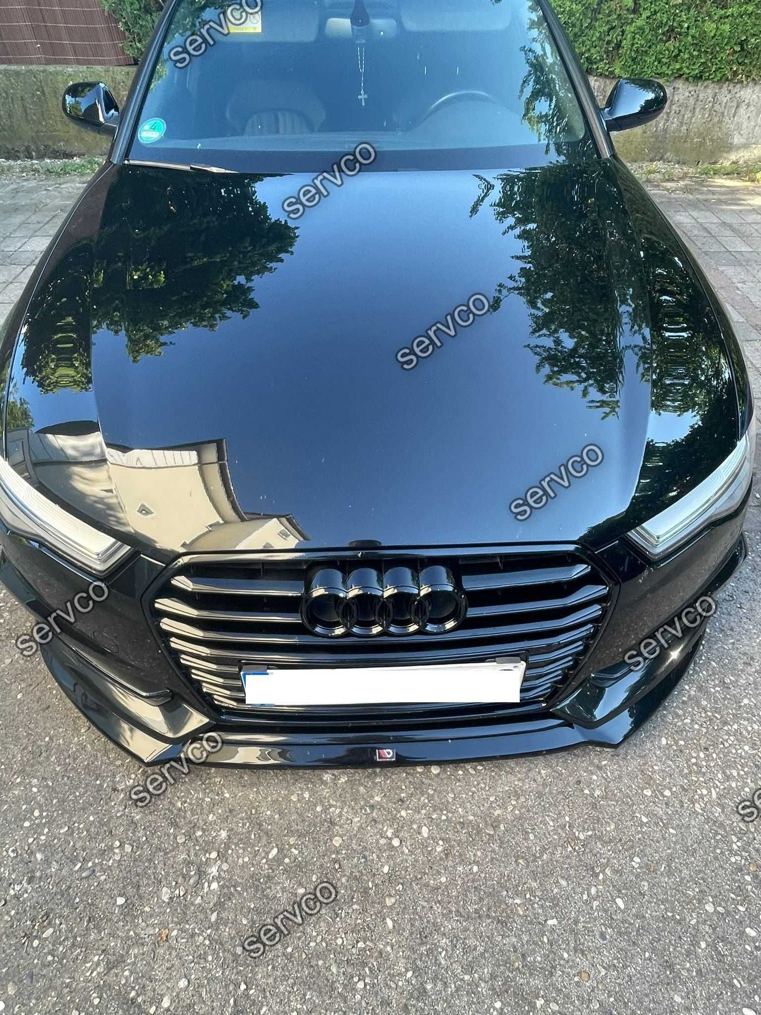 Prelungire bara fata Audi A6 C7 S-Line 2014- 2018 v1 - Maxton Design