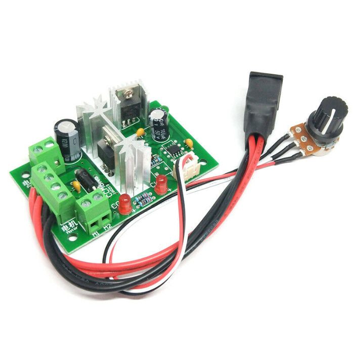 Regulator de turatie motor cc PWM 10A DC 12-36V -Schimbare sens. Nou!