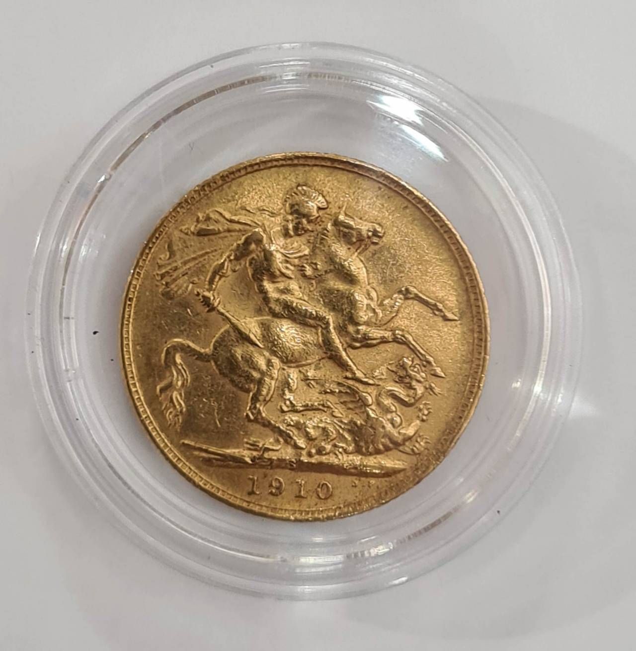 Moneda din aur 1 Sovereign - Edward al VII-lea, 1910