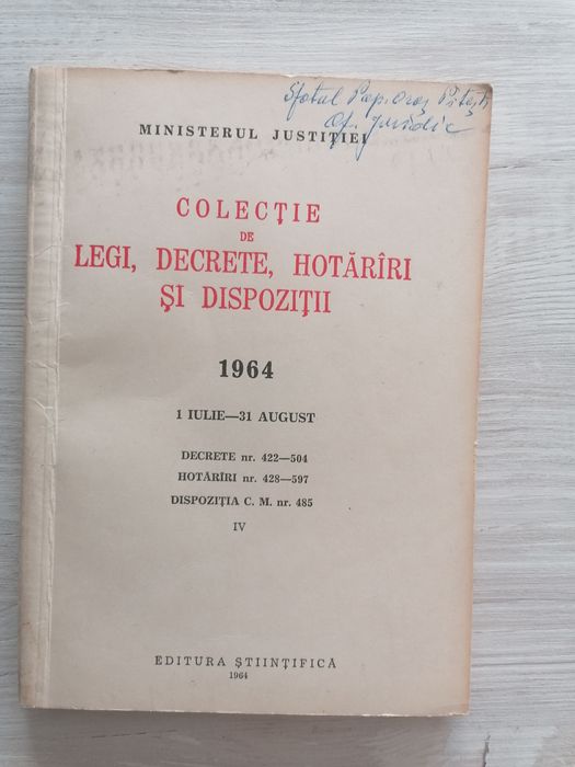 Carte veche pentru colectionari