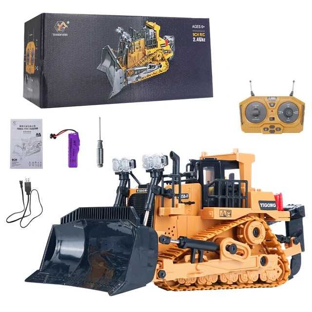 RC Радиоуправляем булдозер мащаб 1:20 за игра на вън или вътре