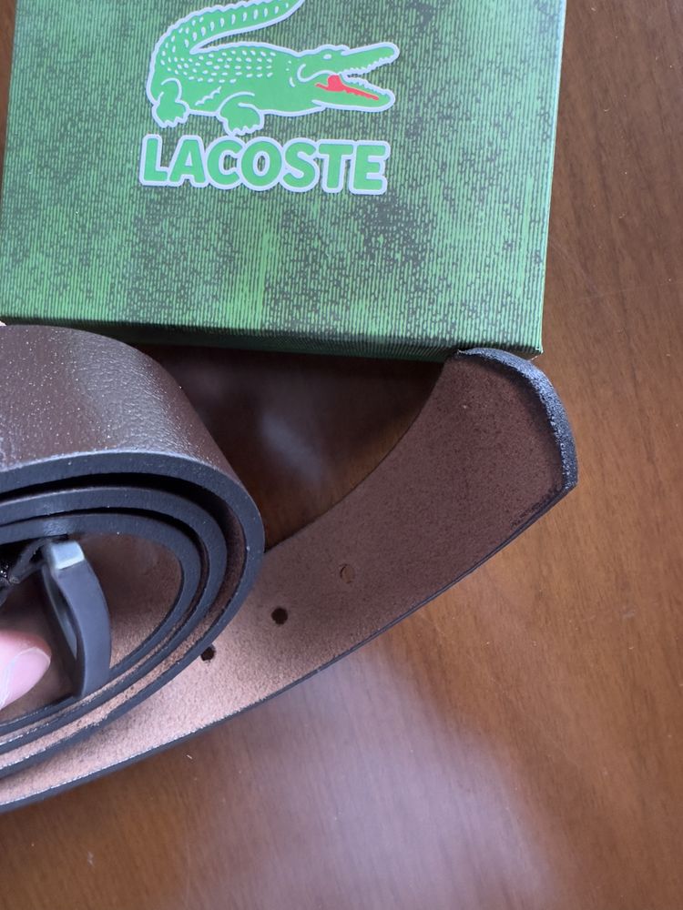 Колан от естествена кожа Lacoste