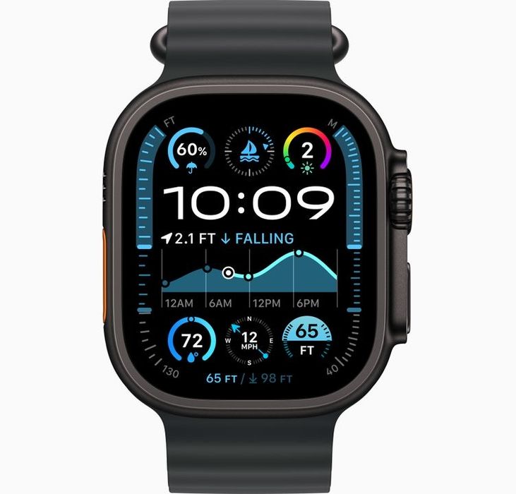 Apple Watch 9 ULTRA 2 49mm SIGILAT GARANTIE! Black Negru TL Ocean Band