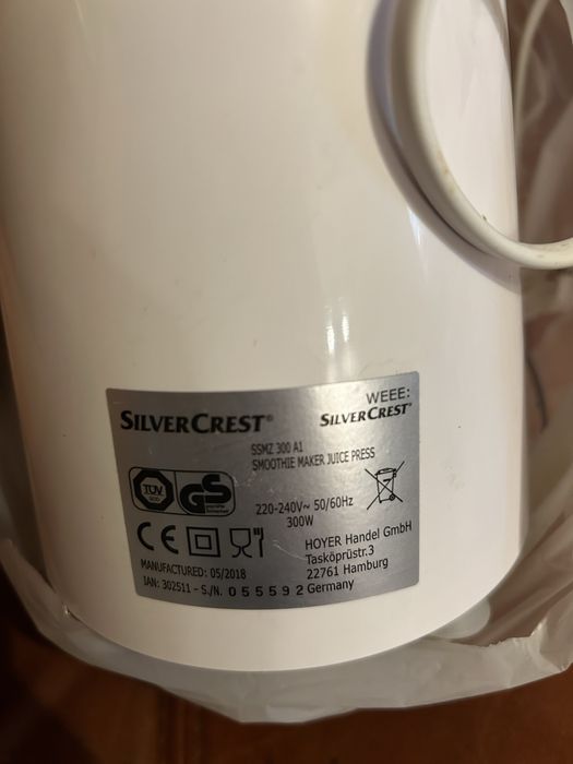 2in1 Smoothie maker si storcator Silvercrest