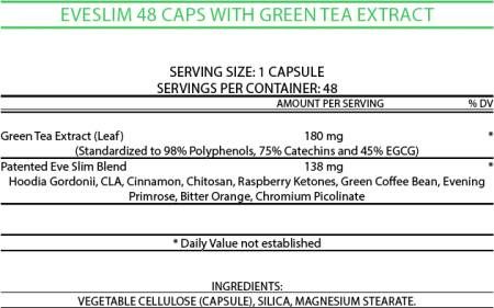 Промо! EveSlim Green Tea / ЕвеСлим с екстракт от Зелен Чай