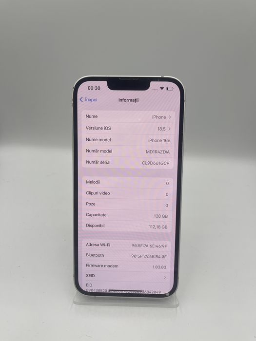 Iphone 16e 128GB / 100% BAT (104C) #47283