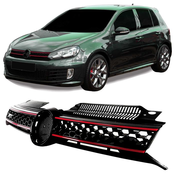 Grila VW Golf 6 VI GTI Design cu loc emblema VW -OFERTA BF!