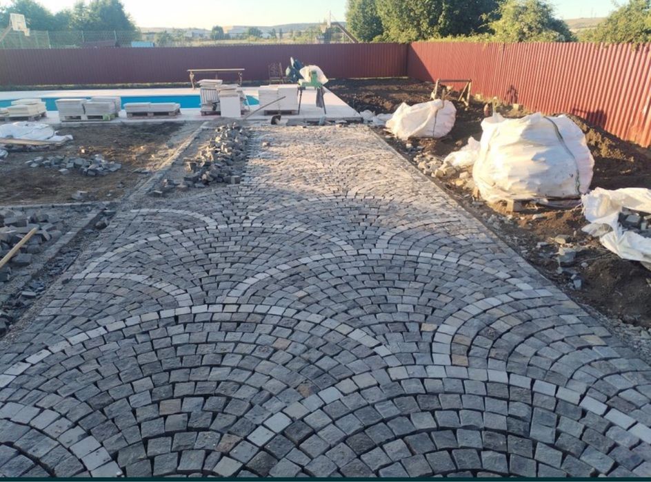 Piatra cubica andezit 10x10x10 + montat oriunde in tara