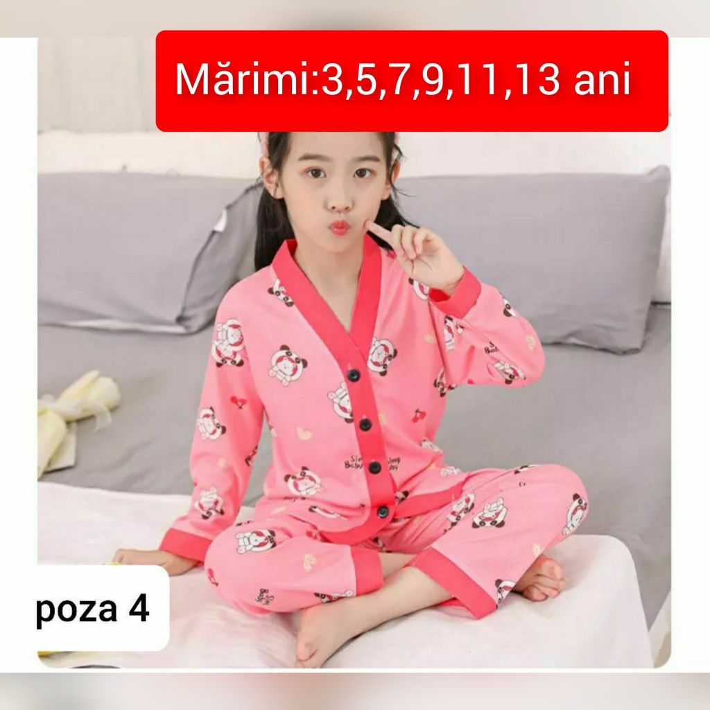 Pijamale drăguțe pentru copii
