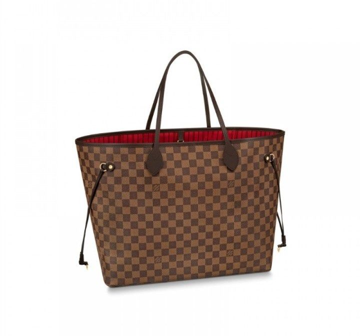 Geanta Louis Vuitton Neverfull Damier piele naturala 100%,factura, sac