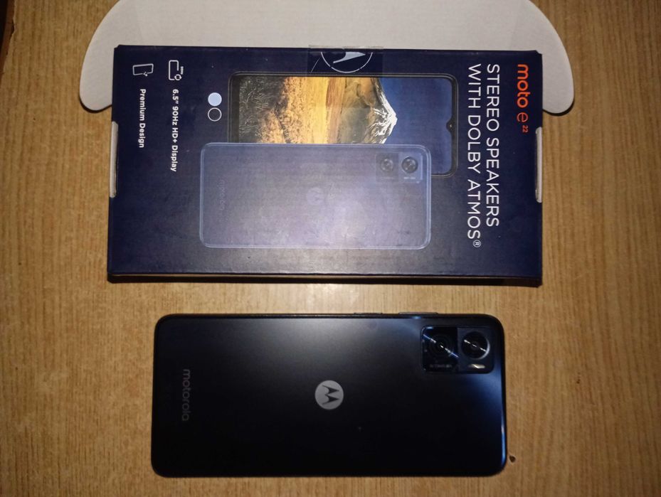 Motorola moto e22 dual sim impecabil 64gb+8gb(micro SD)
