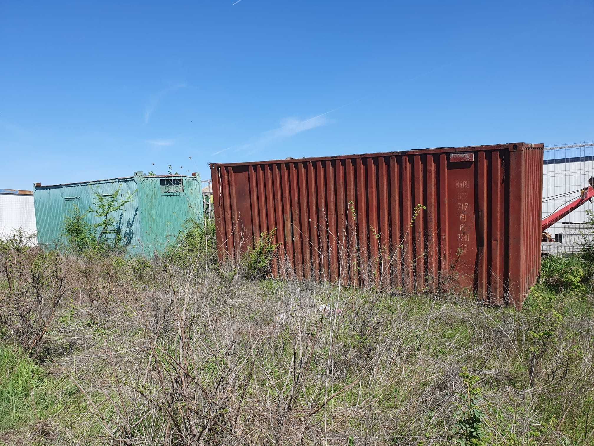 Container maritim 6 metrii, depozitare, organizare santier metal